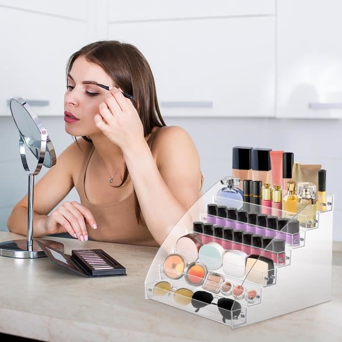 Laluky Support Pour Vernis à Ongles, 2 Couches, Présentoir De Table En