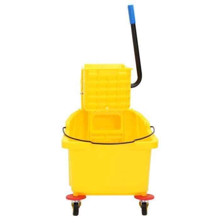 Bellota Bac Nettoyage Carrelage 20L + Éponge Comensal - Seau Avec Roues Et Rouleaux Égouttoirs