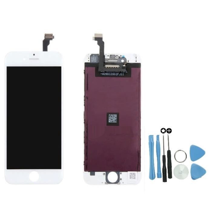 Écran LCD Vitre Tactile Pour IPhone 6 Plus - Noir Ou Blanc, Sur Châssis