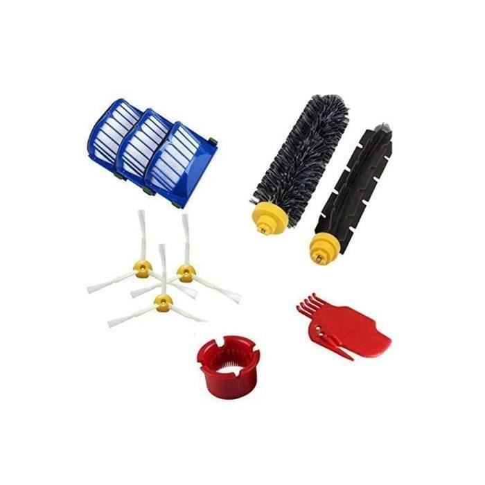 16 PCS Replacement Accessories Parts for iRobot Roomba Plus 405/505/ 507 Combo Robot Vacuum Cleaner, Vacuum Parts with 1 Main Brush, 3 HEPA Filter, 4 Side Brushes, 4 Dust Bag, 4 Mop Cloths