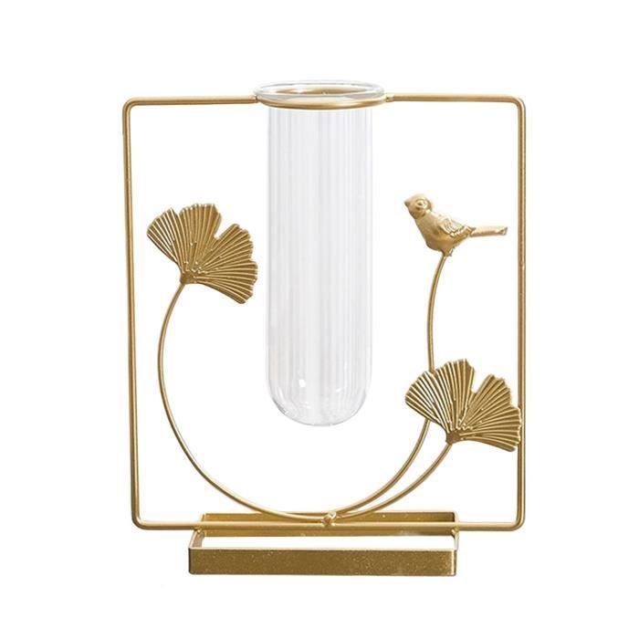 Station De Propagation De Jardinière En Verre Suspendue De Table Moderne 5 Tube à Essai Vase De Bourgeon De Fleur En Support En Bois Pour Plantes Hydroponiques Boutures Bureau Décoration