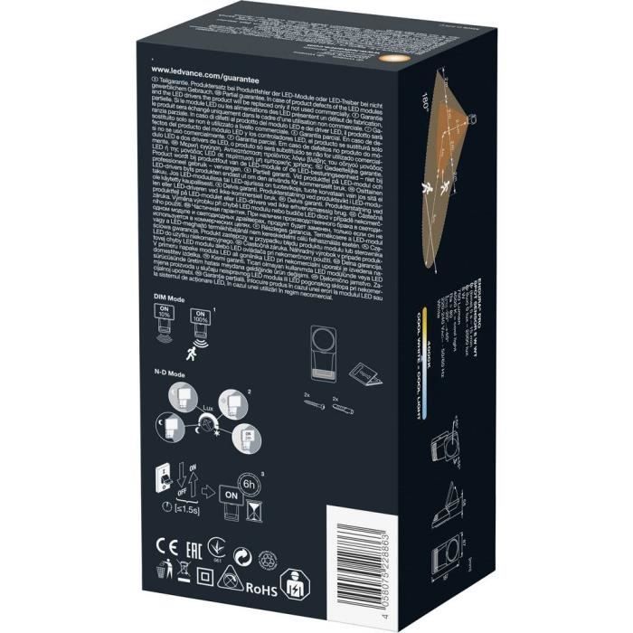 Projecteur LED extérieur - LEDVANCE - ENDURA PRO SPOT SENSOR - Blanc - Détecteur de mouvement - LED intégrée Projecteur LED extérieur - LEDVANCE - ENDURA PRO SPOT SENSOR - Blanc - Détecteur de mouvement - LED intégrée