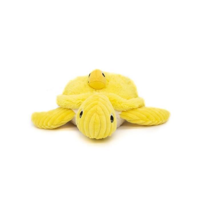Petite peluche Ptipotos tortue maman bebe jaune