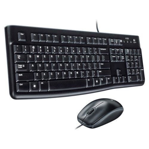 Clavier et souris - LOGITECH - MK120 - USB - QWERTY - Pan Nordic - Noir