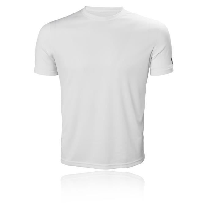 T-shirt de sport homme HELLY HANSEN - Tech - Blanc - Manches courtes - Respirant