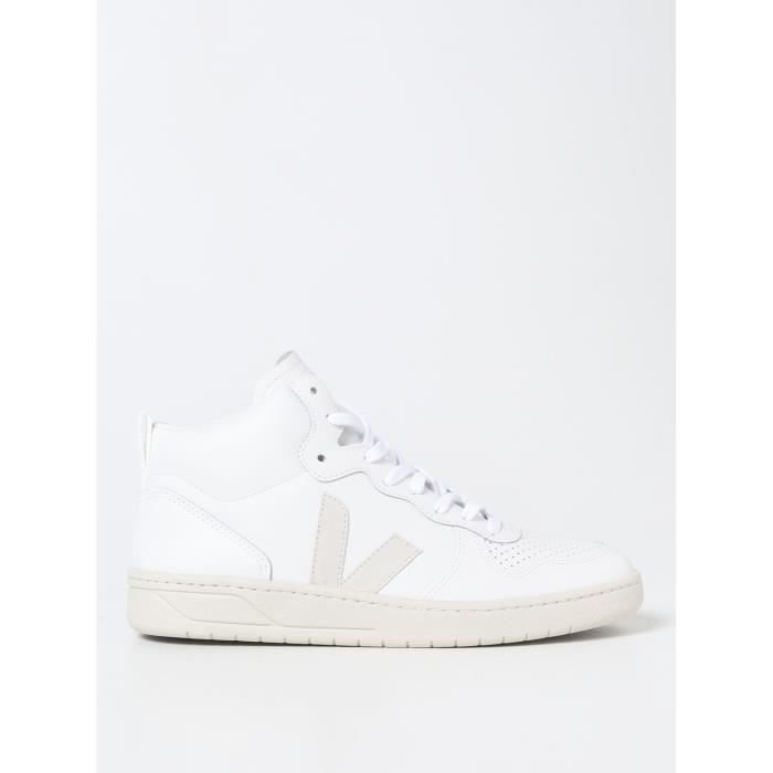 Veja Basket V-15 - VEJA - Blanc - Cuir de bovin et daim - Respect des normes REACH