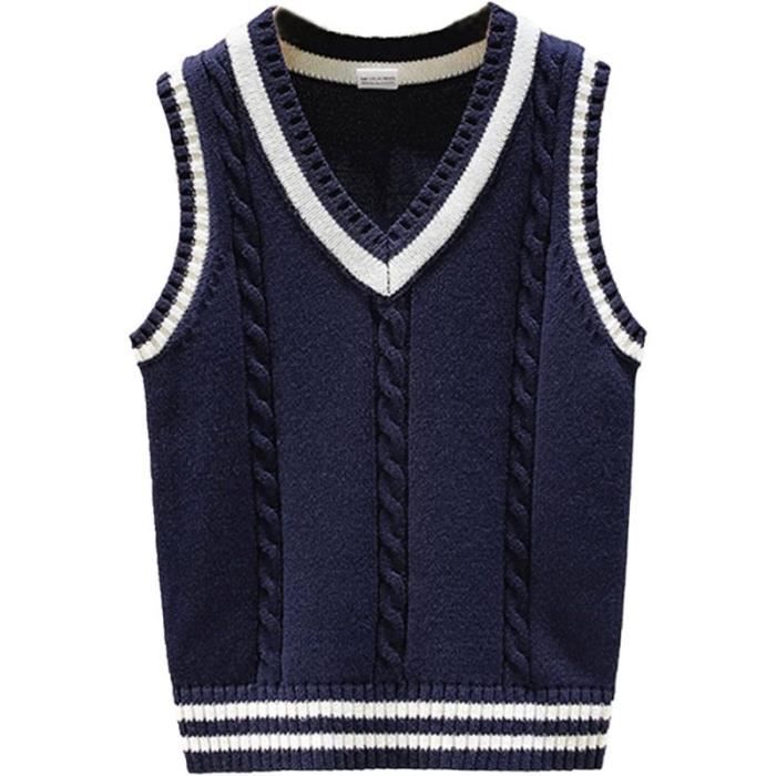 Modèle de tricot de gilet pour garçon - Laines Plassard