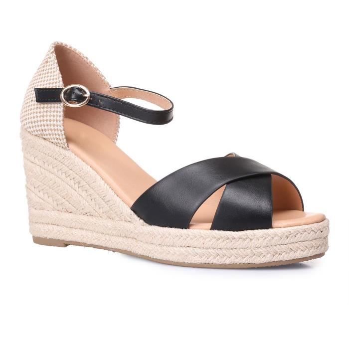 Sandales Compensées Noires Jessica Simpson - Taille UK 3 - Neuf Sans Boîte