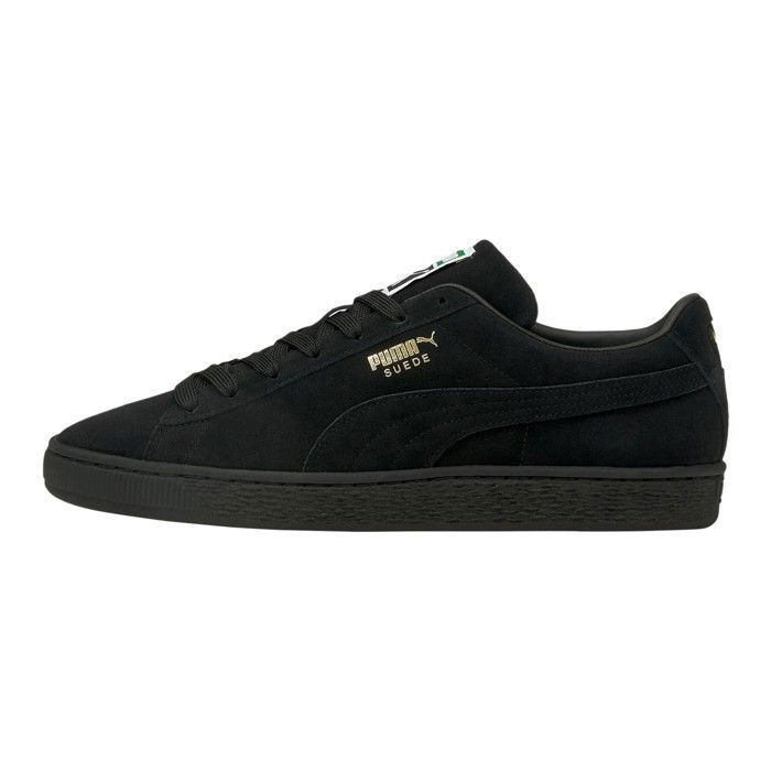 puma suede cuir noir