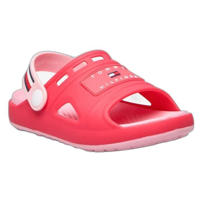 sandales bébé fille tommy hilfiger fushia/pink - fuchsia/pink