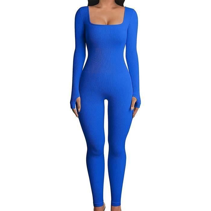 Robe épaules nues en tricot côtelé - Bleu clair chiné - FEMME | H&M CA