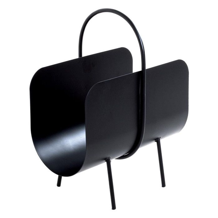 Porte-revues En Métal Noir - 28x12x23 Cm - Pour Magazines, Journaux, Courrier - Organisateur De Salon/bureau