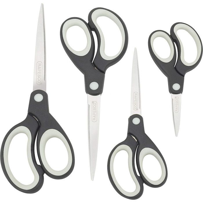Lot De 4 Paires De Petits Ciseaux En Métal Anciens + 1 Coupe-choux - Occasion, Fabriqué En France