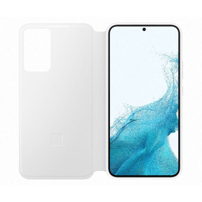 Étui à rabat Smart Clear View pour Samsung Galaxy S22+ Blanc