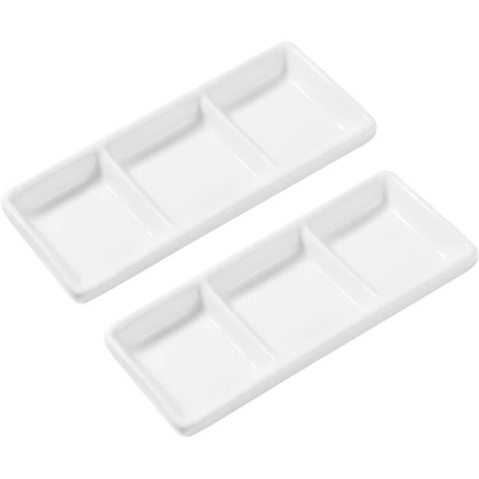 Plateaux De Service Acrylique Transparent - Lot De 2 Plateaux Design Avec Poignées