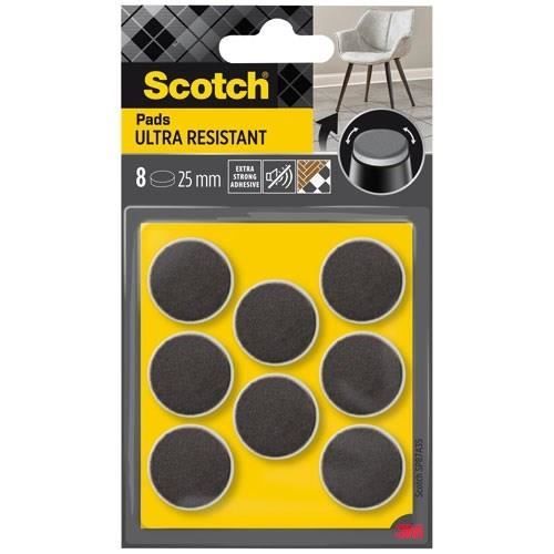 Patin en feutre bi matière adhésif rond Scotch ø25 mm