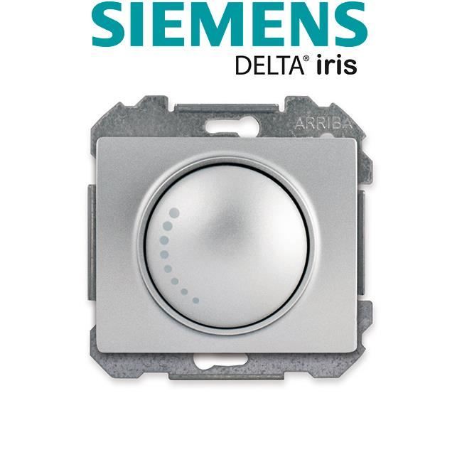 SIEMENS Delta Iris Interrupteur Variateur Rotatif 500W Blanc