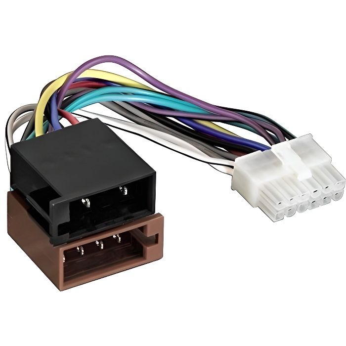Cable adaptateur faisceau ISO pour autoradio TAKARA - 12 pin connecteur