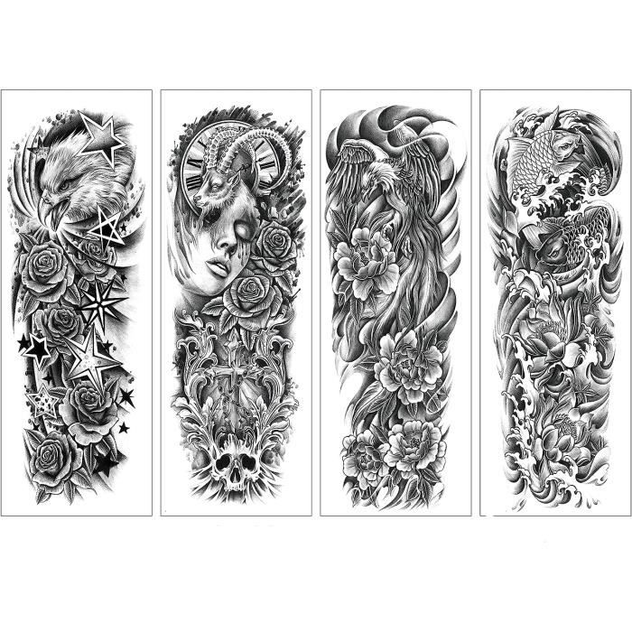 15 Feuilles De Tatouages éphémères Fleurs Roses - Pour Bras Femme - Marque LEADTEAM