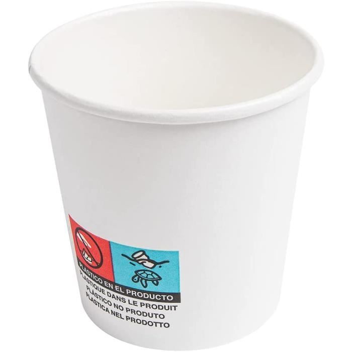 Gobelets à Expresso Jetables CLEARFEE – Lot De 1000 – 100 Ml (4 Oz) – Papier Qualité Supérieure, écologique