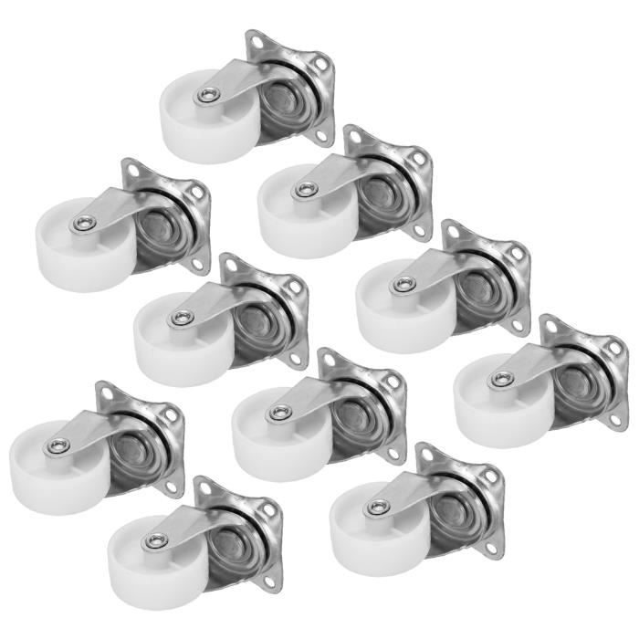 Tbest roulettes d'armoire Roulettes Roues, 10 Pièces Roulette de Meuble