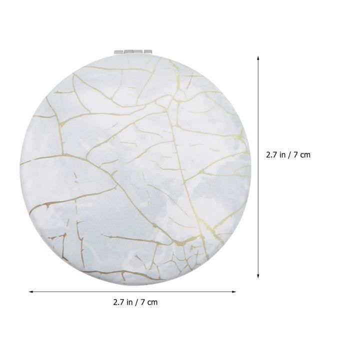 Miroir De Maquillage En Forme De Cœur Transparent - Rose, Dimensions 19x18 Cm, Pour Commode Ou Bureau