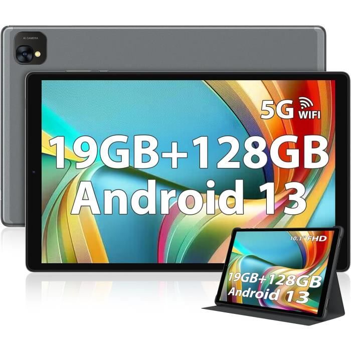 Tablette Tactile 10.1 Pouces FHD Android 13 - 14Go RAM + 128Go ROM Extensible 1To - Avec Clavier Et Souris