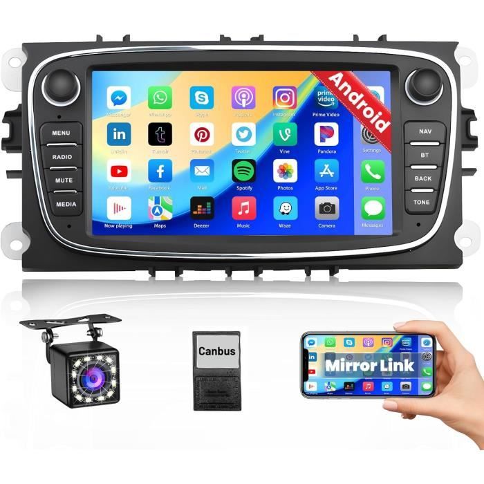 Kit Montage Autoradio Audioproject Pour Ford - Focus 2, C-Max, Fiesta, Kuga - Noir