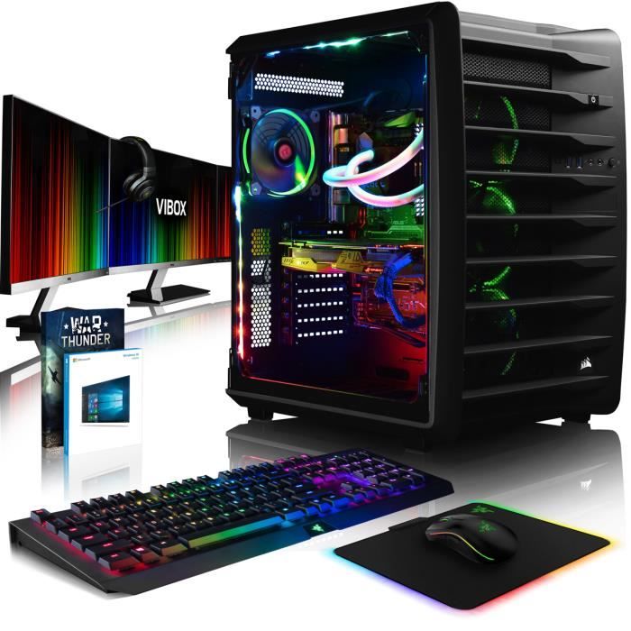 Vibox Spectrum Gxr780 506 Pack Pc Gamer Intel 10 Core Asus Strix Gtx 1080 8gb Gaming Ordinateur De Bureau Avec 64 Go Ram Ssd 9 Prix Pas Cher Cdiscount