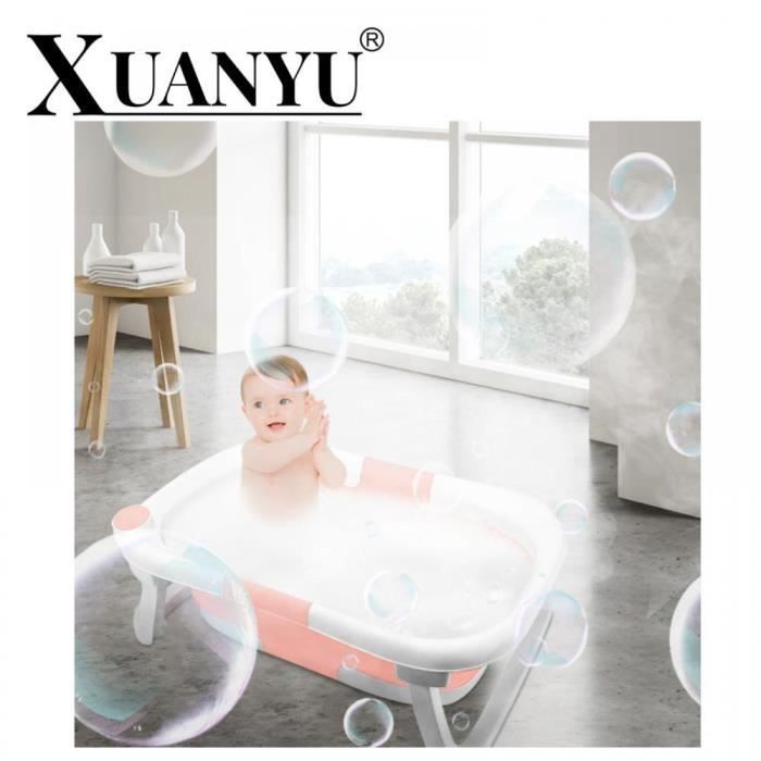 Support de douche pour bébé, hauteur réglable avec base antidérapante, aide de bain portable, tour de bain intelligente, support de bain ours câlin pour nourrissons et tout-petits