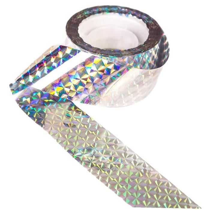 Ruban Répulsif Pour Oiseaux 80 M X 4,8 Cm | Ruban Réfléchissant Pour Oiseaux | Réfléchissant Double Face | Répulsif Pour Oiseaux | Épouvantail