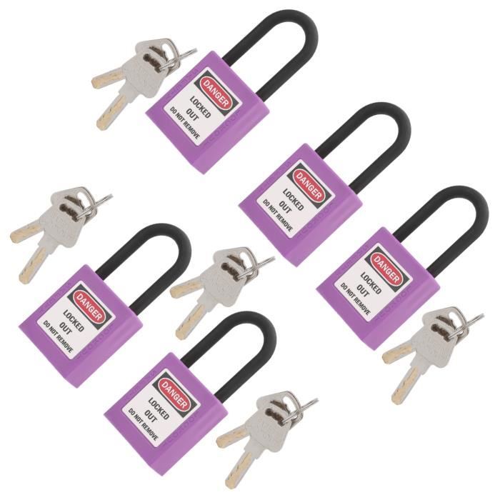 Verrouillage De Sécurité Antidérapant Avec Cadenas En Nylon Durable De 38 Mm Avec 2 Clés Pour La Verrouillage De Sécurité Antidérapant Avec Cadenas En Nylon Durable De 38 Mm Avec 2 Clés Pour La