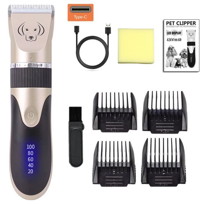 Tondeuse Chien Métal Rechargeable - Rasoir Pour Animaux Chat & Chien Coupe Silencieuse