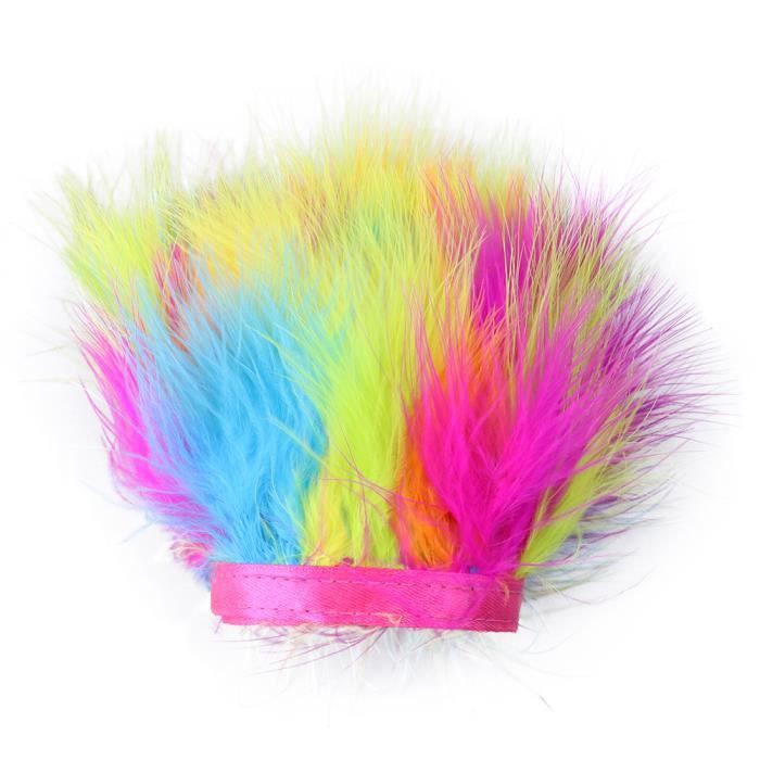 Ruban De Plumes De Dinde 10m - 4 Rouges Pour Couture, Costume Et Décoration
