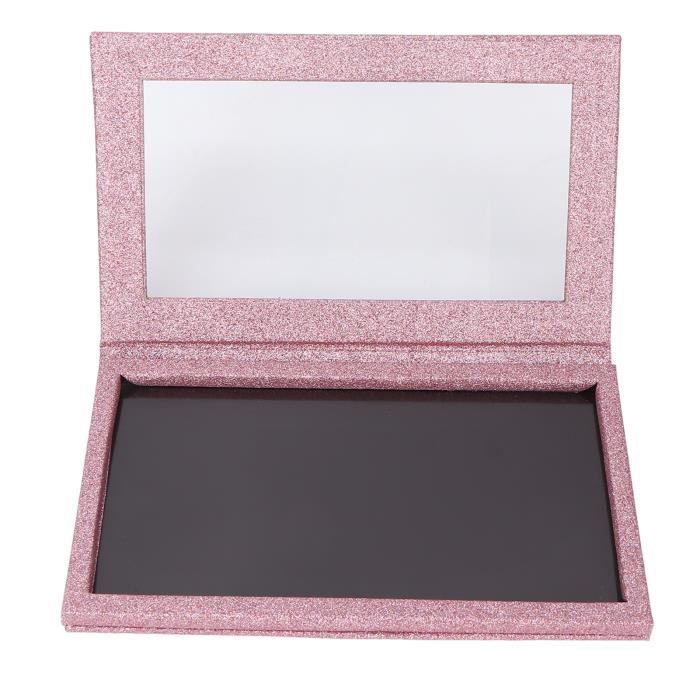 Allwon Palette magnétique Palette de Maquillage de Fard à paupières Vide avec Miroir pour Fard à paupières Lipstick Blush Powder (Noir