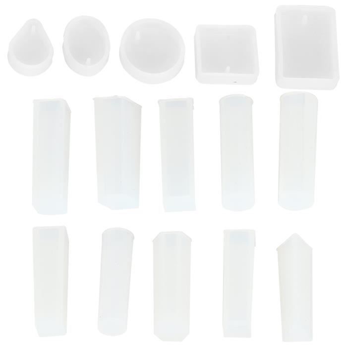 Moule Silicone Transparent Pour Bijoux - Formes Pierres Précieuses - DIY Artisanat