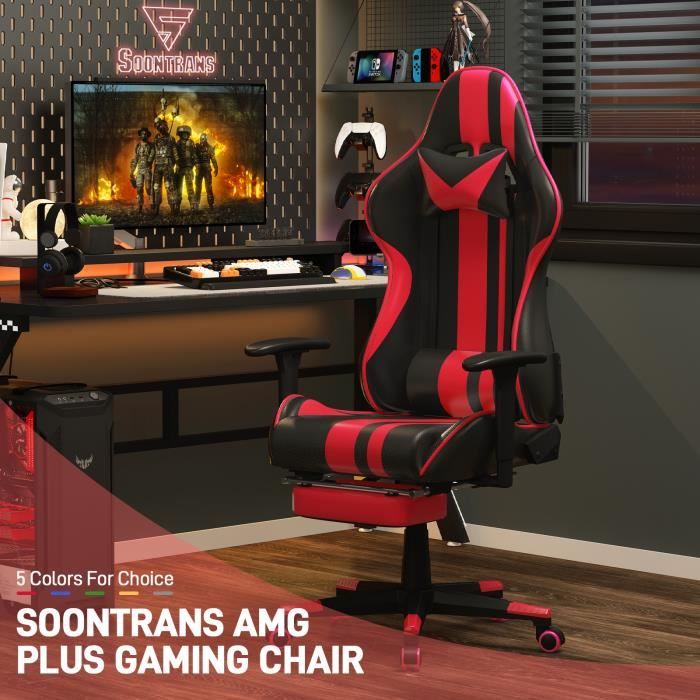 greatwall Gaming Chaise Gamer Rouge New à prix pas cher