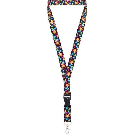 Porte-badges Tour De Cou Avec Cordon Football Noir - Clip Métal Solide, Pour Badge D'accès, Clés, événements