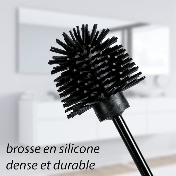 Brosse Toilette Silicone, 5 Pièces, Brosse De Rechange Pour Brosse