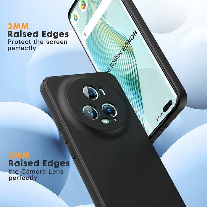 Coque Silicone Noire Pour Honor Magic 5 Pro - Marque Little Boutik - Modèle Wz-MAGIC5-PRO - Neuve