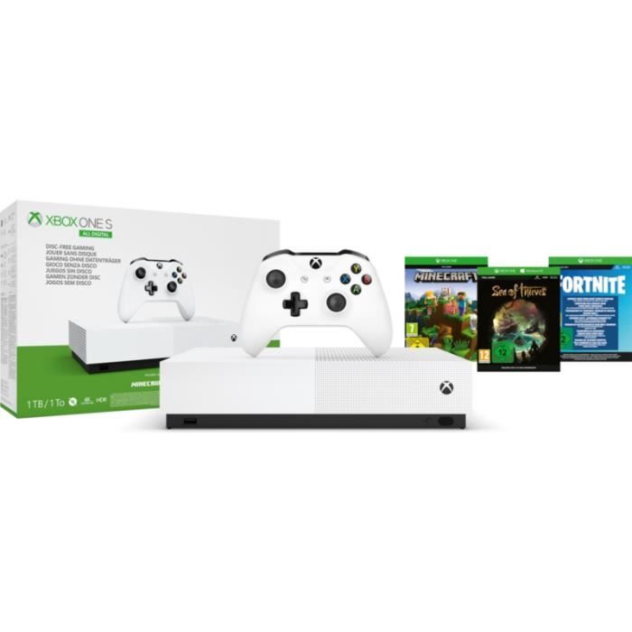 CONSOLES/JEUX: Microsoft Xbox One S avec 2 To de disque dur - D