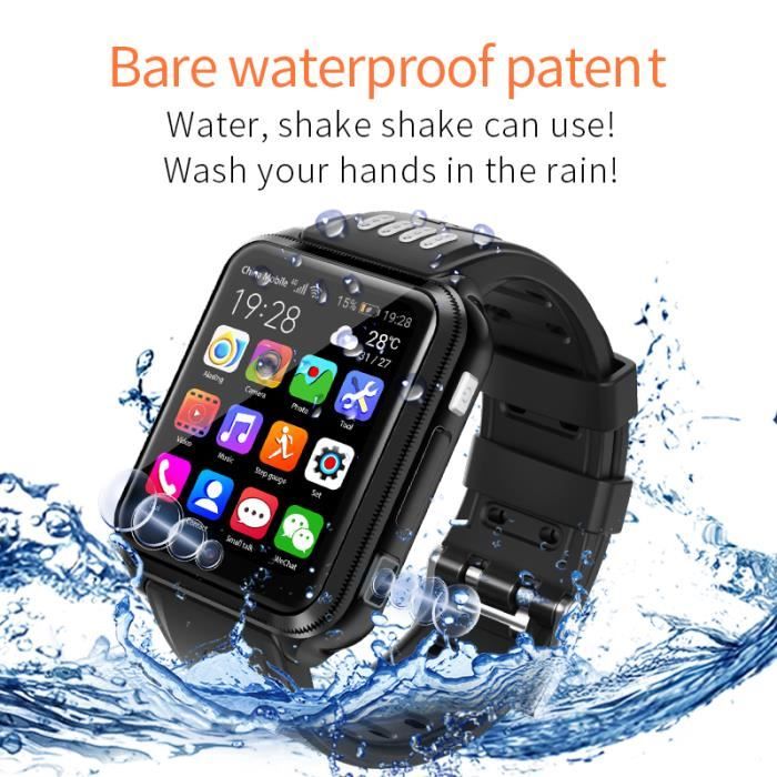 Montre Connectée 5G Avec Carte SIM – Appareil Photo, 4/64 Go, Gris Acier, Débloquée