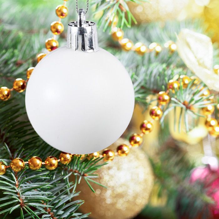 Boules Dorées Sapin Relaxdays Boule De Noël, Lot Pratique De 100, Pour Décorer Boules De Noël Lot - 8
