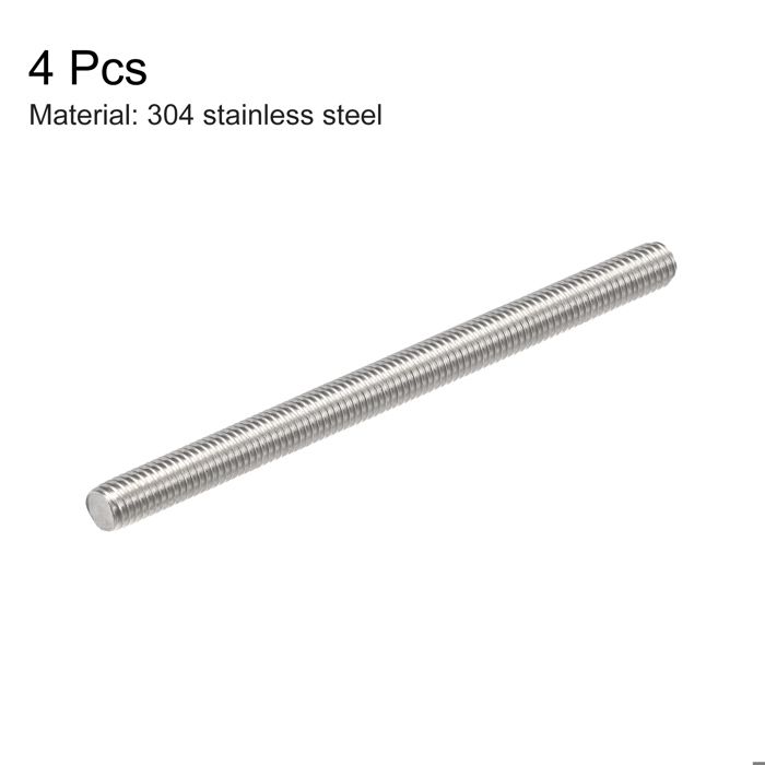 Lot De 4 Tiges Filetées M5 X 150mm Inox 304 - Filetage Entier - Marque Uxcell