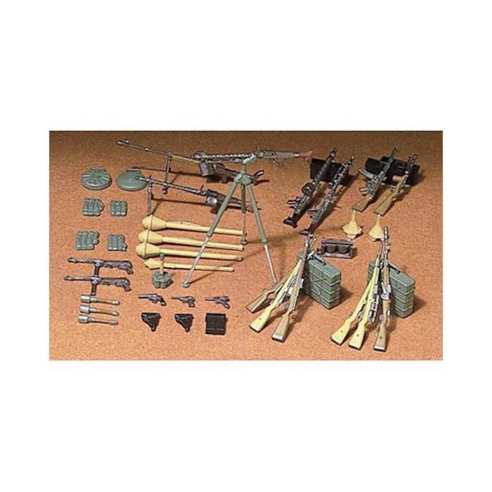Tamiya 1/35 – Set D'armes D'infanterie Allemande – Ref 35111 – Seconde Guerre Mondiale Maquette 1/35 Allemand