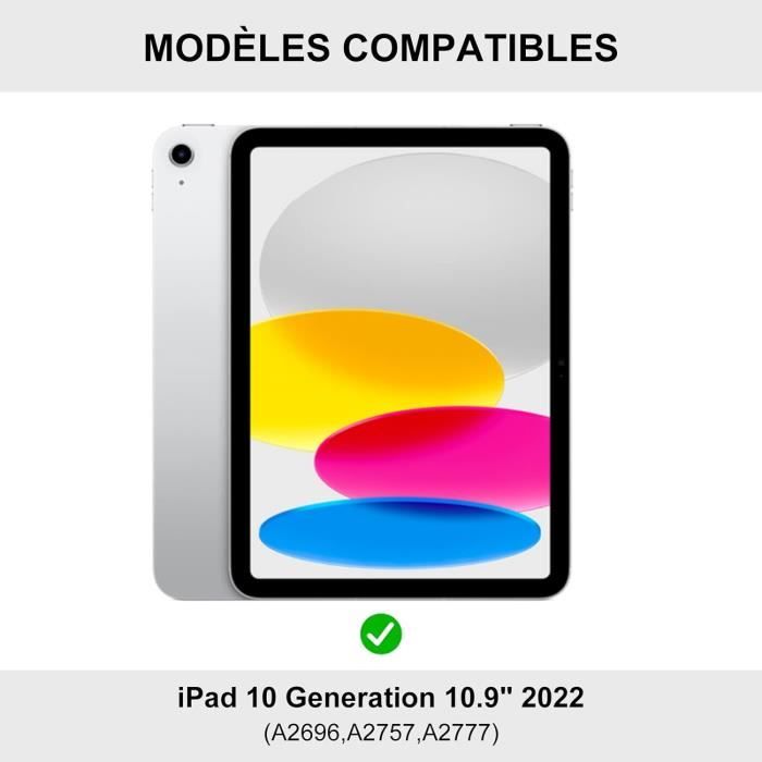 FINTIE Coque pour iPad 10ème Génération 10.9 Pouces 2022 - Coque
