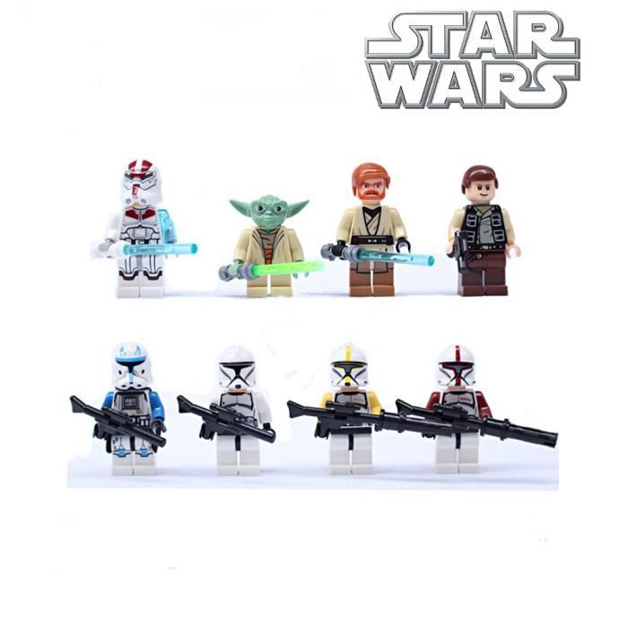 Mini Figurines STAR WARS Yoda, Clone Trooper, Captain Rex, Trooper ...