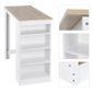 Table Bar De 2 A 4 Personnes Style Contemporain Decor Chene Et