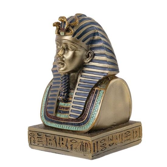 maison sculptures statues deco egypte petit buste pharaon toutankhamon