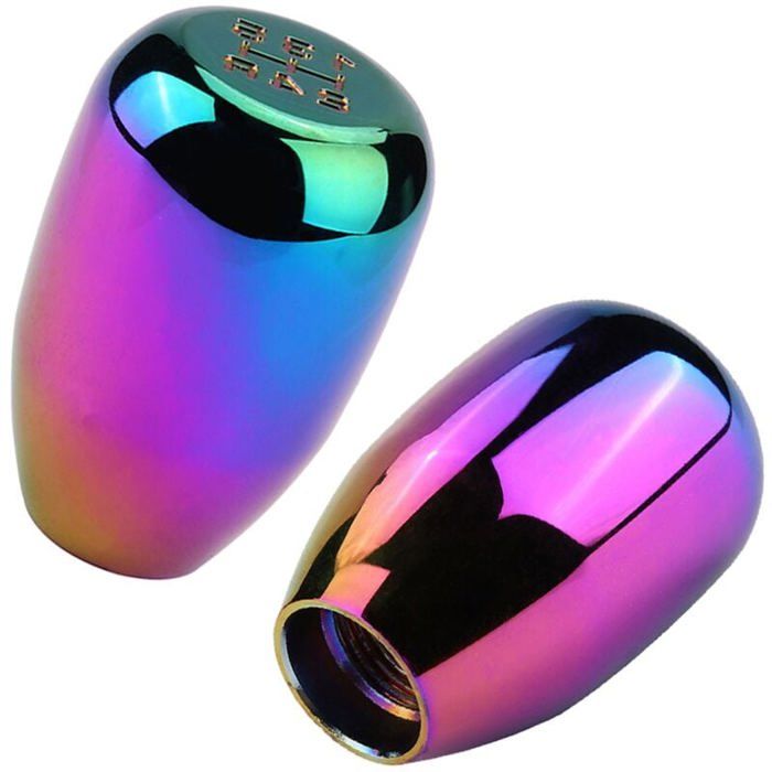 EBTOOLS Changeur De Vitesse Pommeau De Levier De Vitesses à 5 Vitesses Bâton De Levier De Vitesses En Cuir Véritable Avec Vis - Auto